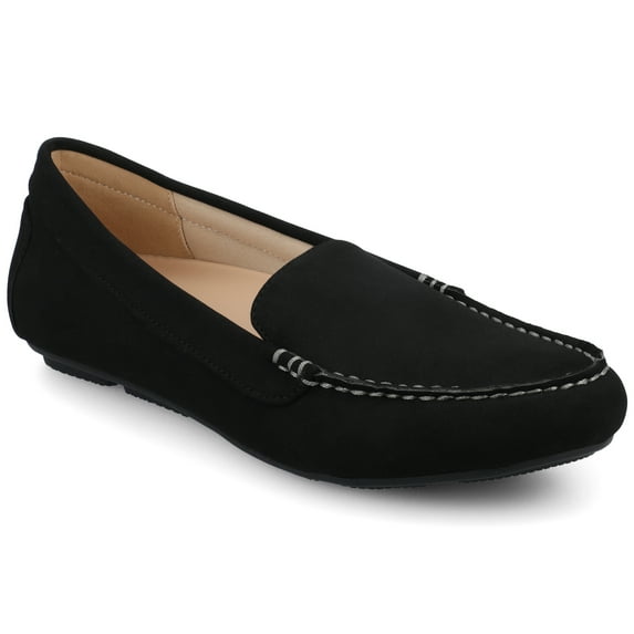 Journee Womens Oreta Light Weight Flexible Round Toe Comfort Driving Loafer, Widths Available