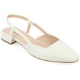 thumbnail image 1 of Journee Womens Paislee Sling Back Block Heel Square Toe Flats, 1 of 10