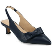 Womens Paloma Sling Back Pointed Toe Kitten Heel Pumps