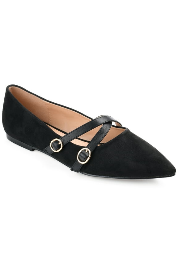 Womens Patricia Slip On Pointed Toe Ballet Flats, Widths Available