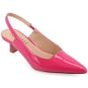Journee Womens Paulina Kitten Heel Sling Back Pointed Toe Pumps, Widths Available
