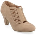 thumbnail image 1 of Journee Womens Piper Inside Zip Block Heel Booties, Widths Available, 1 of 9