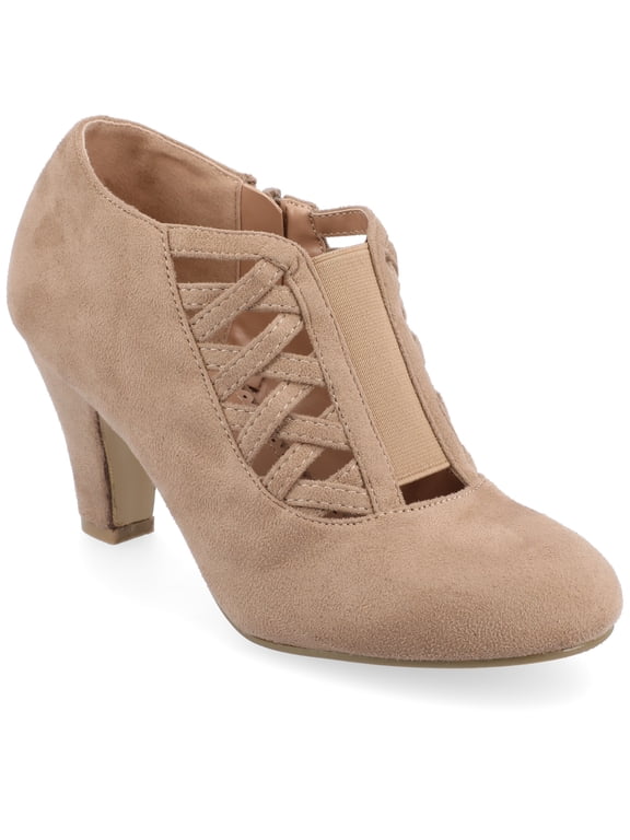 Womens Piper Inside Zip Block Heel Booties, Widths Available