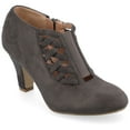 thumbnail image 1 of Journee Womens Piper Inside Zip Block Heel Booties, Widths Available, 1 of 10