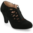 thumbnail image 1 of Journee Womens Piper Inside Zip Block Heel Booties, Widths Available, 1 of 10
