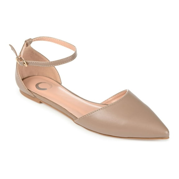 Journee Reba Women's D'Orsay Flats Color: Taupe Size: 8.5