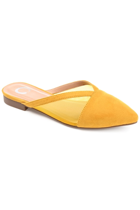 Womens Reeo Slip On Pointed Toe Mules Flats