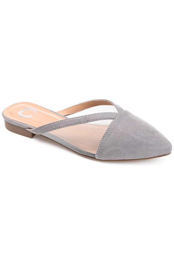 Womens Reeo Slip On Pointed Toe Mules Flats