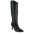 thumbnail image 1 of Journee Womens Rehela Pull On Stiletto Heel Boots, Widths Available, 1 of 9