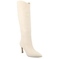 thumbnail image 1 of Journee Womens Rehela Pull On Stiletto Heel Boots, 1 of 9