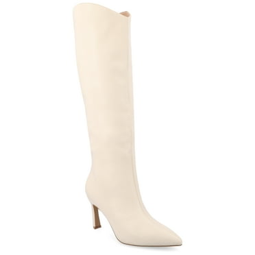 Journee Womens Rehela Pull On Stiletto Heel Boots