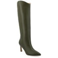 thumbnail image 1 of Journee Womens Rehela Pull On Stiletto Heel Boots, Widths Available, 1 of 9