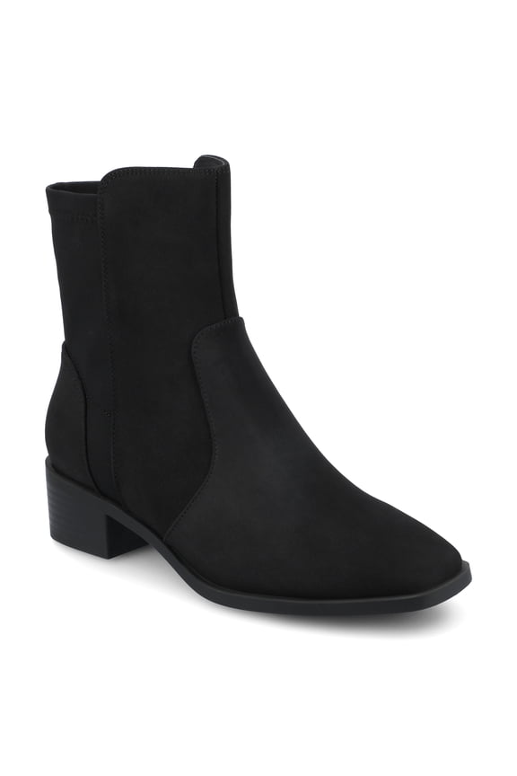 Womens Renna Square Toe Block Heel Comfort Dress Chelsea Boots, Widths Available