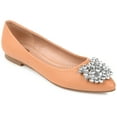 thumbnail image 1 of Journee Womens Renzo Slip On Pointed Toe Ballet Dress Flats, Widths Available, 1 of 10