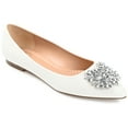 thumbnail image 1 of Journee Women's Renzo Pointed Toe Ballet Dress Flat with Jeweled Brooch, Widths Available, 1 of 10