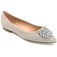 thumbnail image 1 of Journee Womens Renzo Slip On Pointed Toe Ballet Dress Flats, Widths Available, 1 of 10