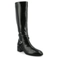 thumbnail image 1 of Journee Womens Rhianah Tru Comfort Foam Wide Width Extra Wide Calf Stacked Block Heel Square Toe Boots, 1 of 9