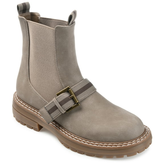 Journee Womens Rilie Round Toe Block Heel Ankle Booties