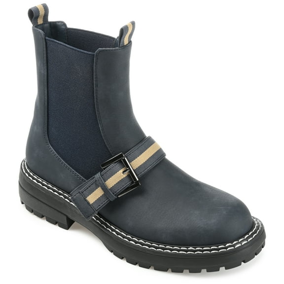 Journee Womens Rilie Round Toe Block Heel Ankle Booties