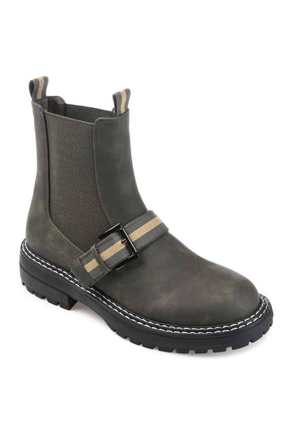 Womens Rilie Round Toe Block Heel Ankle Booties