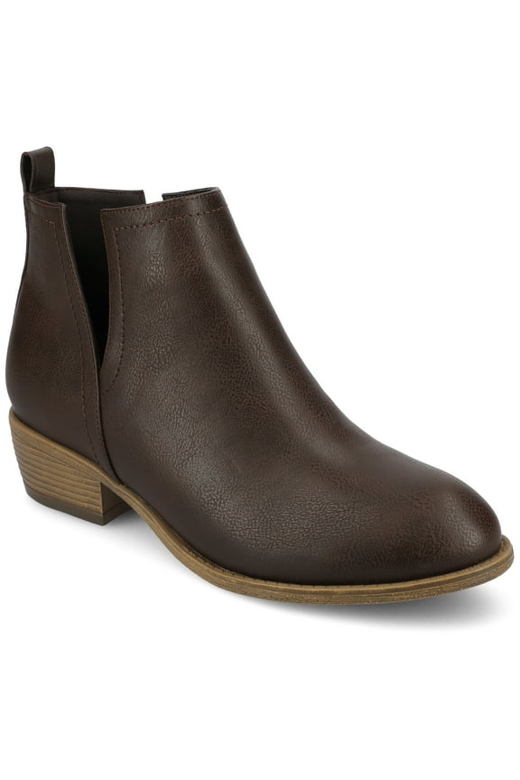 Womens Rimi Pull On Stacked Heel Booties, Widths Available