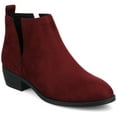 thumbnail image 1 of Journee Womens Rimi Pull On Stacked Heel Booties, Widths Available, 1 of 9