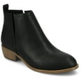 thumbnail image 1 of Journee Womens Rimi Pull On Stacked Heel Booties, Widths Available, 1 of 9