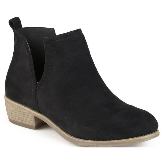 Journee Womens Rimi Pull On Stacked Heel Booties, Widths Available