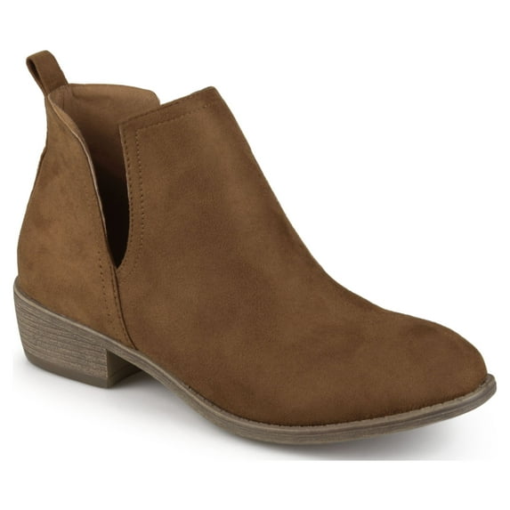 Journee Womens Rimi Pull On Stacked Heel Booties, Widths Available