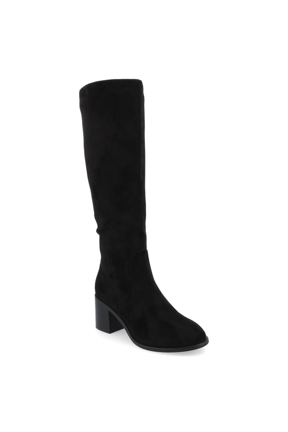 Womens Romilly Stacked Block Heel Round Toe Boots