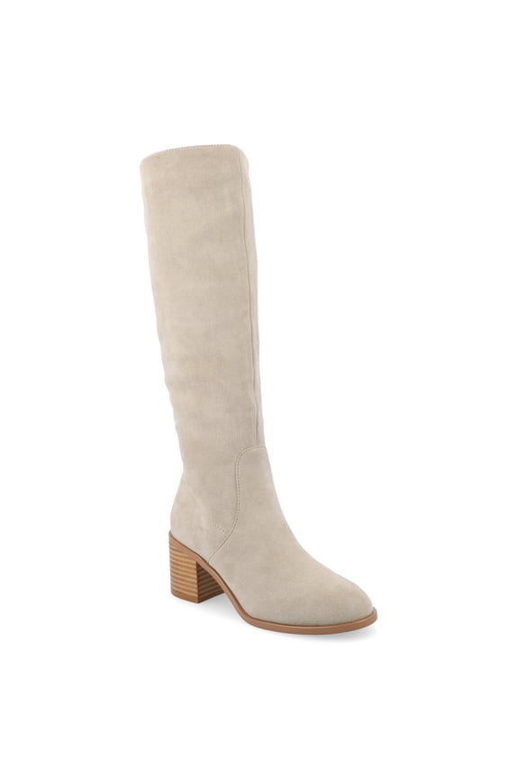 Womens Romilly Tru Comfort Foam Wide Width Wide Calf Stacked Block Heel Round Toe Boots