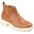 thumbnail image 1 of Journee Womens Rorke Pull On Block Heel Booties, 1 of 10