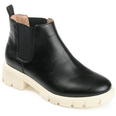 Journee Womens Rorke Pull On Block Heel Booties