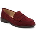 thumbnail image 1 of Journee Womens Round Toe Block Heel Comfort Penny Loafer, Widths Available, 1 of 10