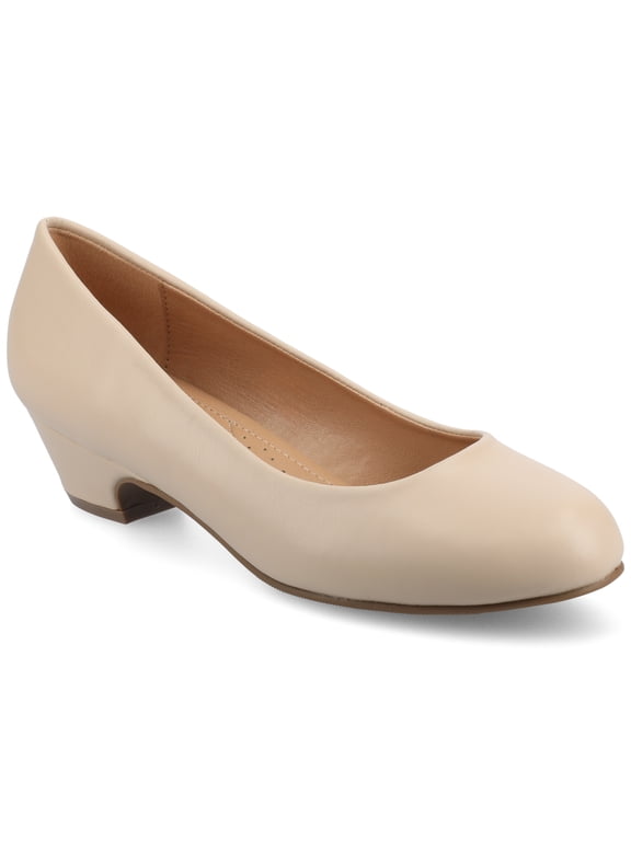 Womens Saar Comfort Insole Round Toe Block Heel Pumps