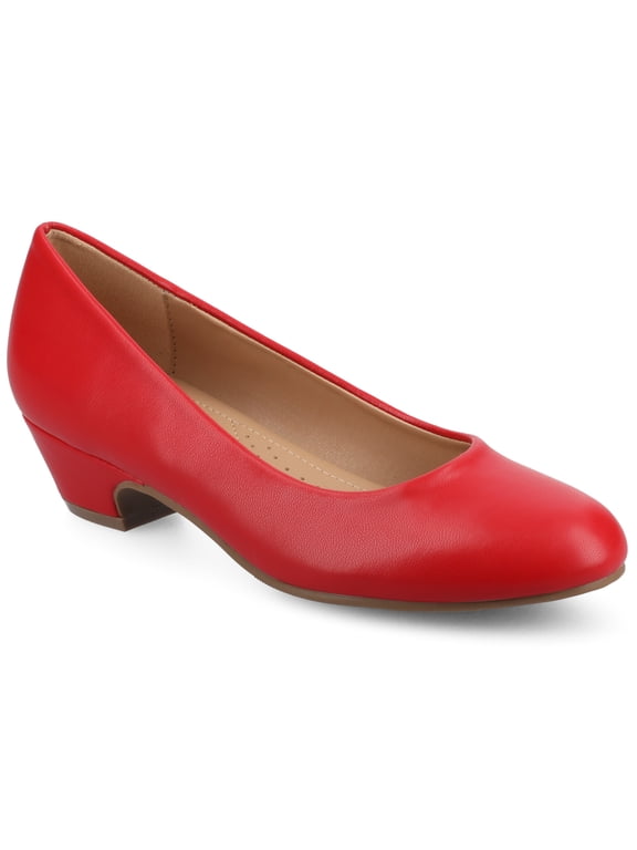 Womens Saar Comfort Insole Round Toe Block Heel Pumps