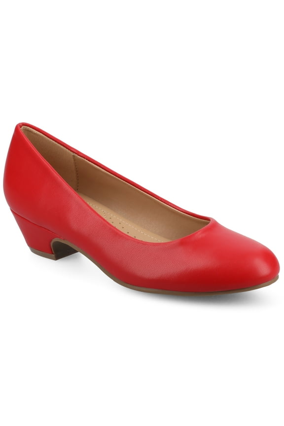 Womens Saar Comfort Insole Round Toe Block Heel Pumps