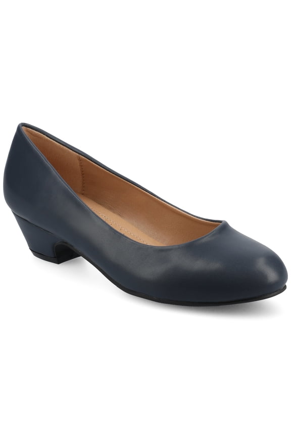 Womens Saar Comfort Insole Round Toe Block Heel Pumps
