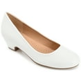 thumbnail image 1 of Journee Womens Saar Comfort Insole Round Toe Block Heel Pumps, Widths Available, 1 of 10