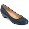 thumbnail image 1 of Journee Womens Saar Comfort Insole Round Toe Block Heel Pumps, Widths Available, 1 of 10