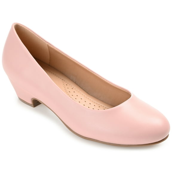 Journee Womens Saar Comfort Insole Round Toe Block Heel Pumps, Widths Available