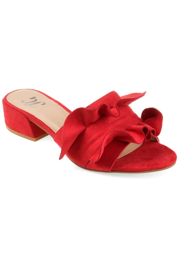 Womens Sabica Slip On Open Toe Slip On Flat Sandals