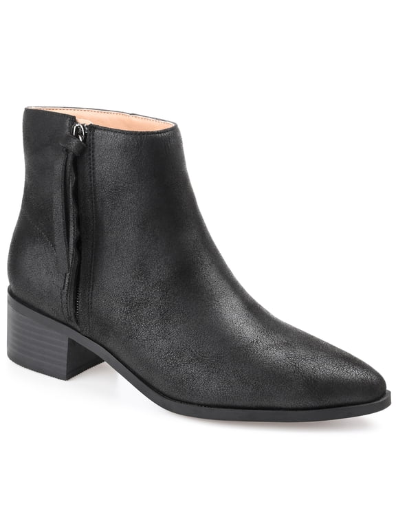 Womens Sadiya Inside Zip Stacked Heel Booties