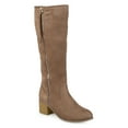thumbnail image 1 of Journee Womens Sanora Stacked Heel Riding Boots, 1 of 10
