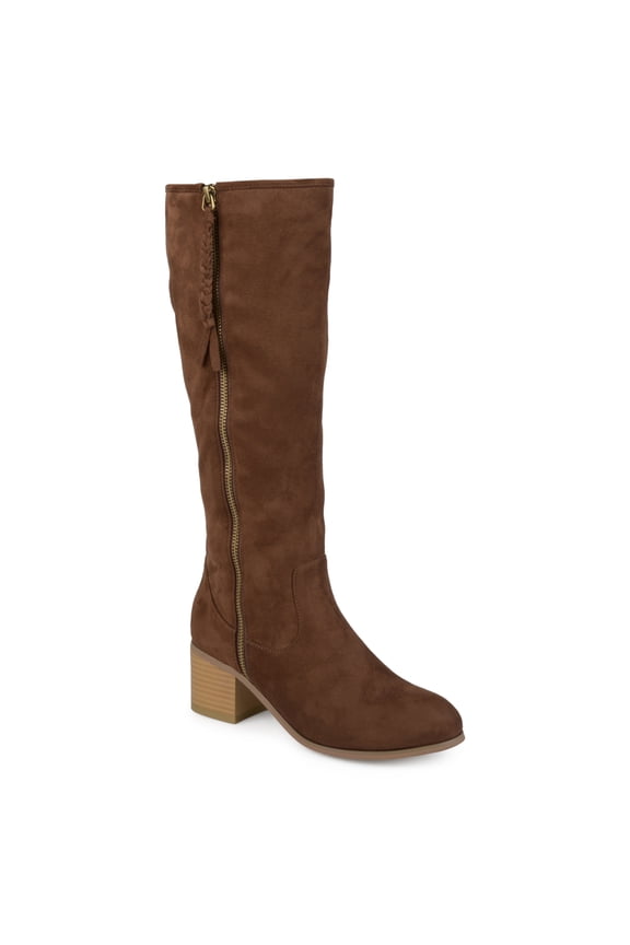 Collection Women's Sanora Mid-Calf Wide Calf Stacked Heel Riding Boots