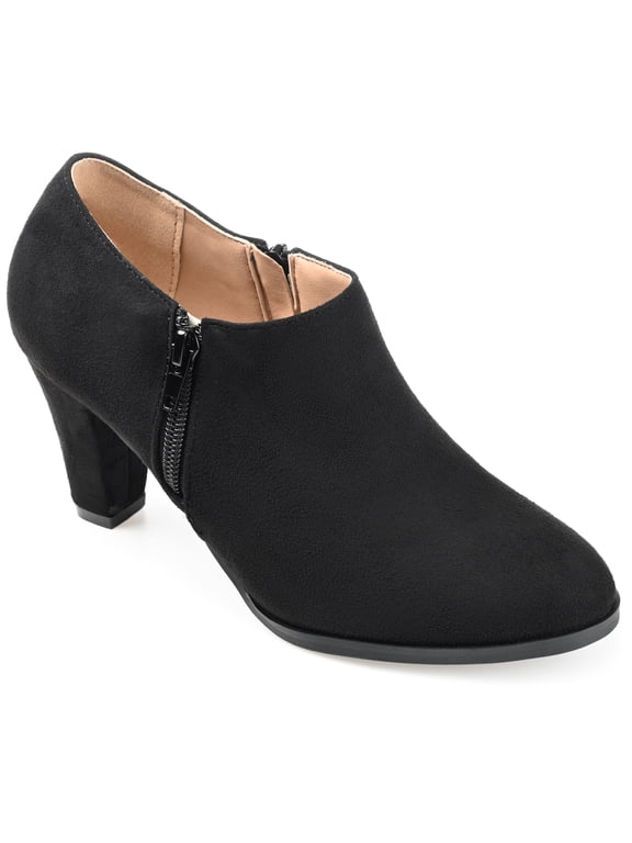 Womens Sanzi Comfort Insole Inside Zip Block Heel Booties, Widths Available