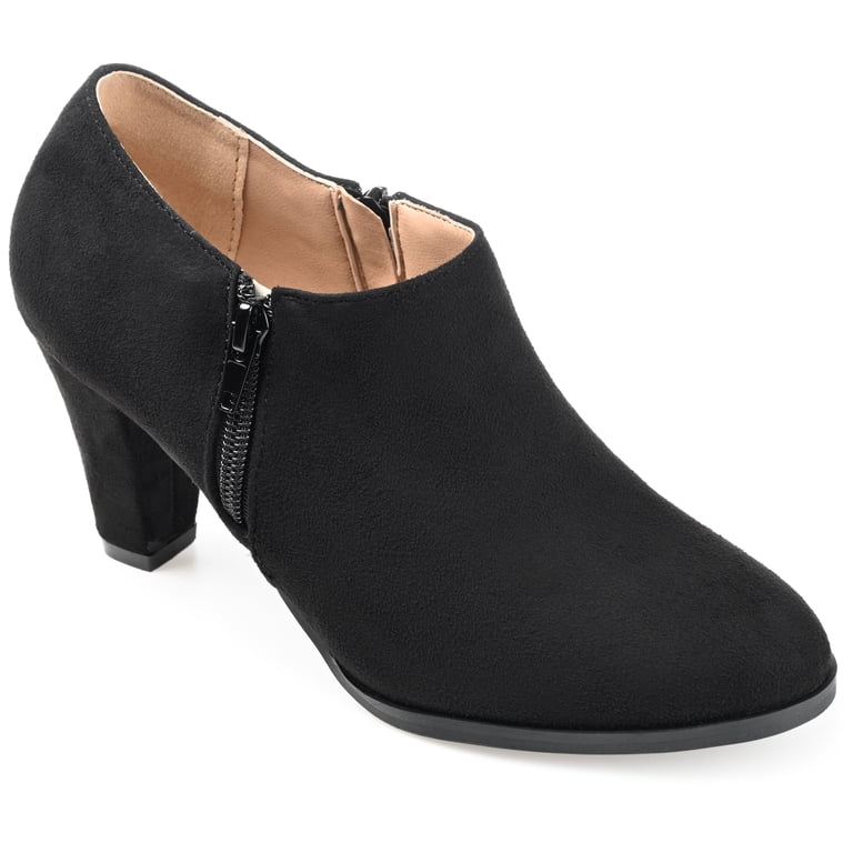 Aerosoles Women's Bree Ankle Boot - Chunky Heel, Side Zipper, OrthoLite Insole & Almond Toe