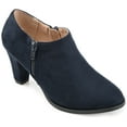 thumbnail image 1 of Journee Womens Sanzi Comfort Insole Inside Zip Block Heel Booties, Widths Available, 1 of 10