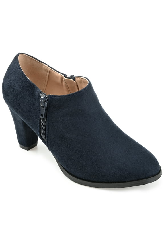 Womens Sanzi Comfort Insole Inside Zip Block Heel Booties, Widths Available