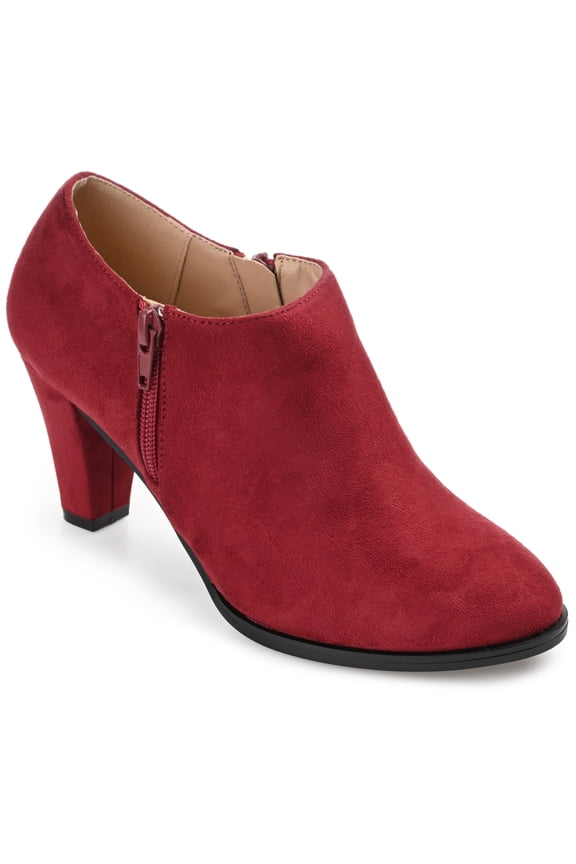 Womens Sanzi Comfort Insole Inside Zip Block Heel Booties, Widths Available